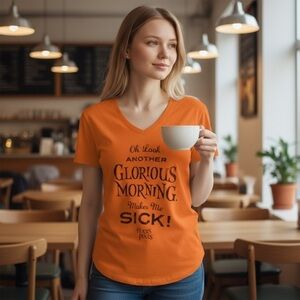 Hocus Pocus Orange Graphic Tee with Black Text